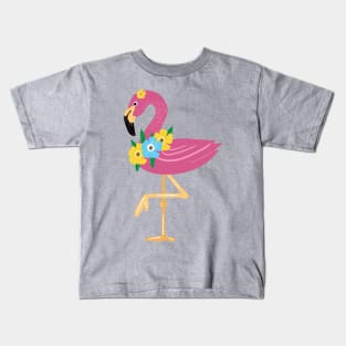 Awesome Floral Flamingo Queen Merch T-shirt and Accessories - ladies gift ideas Kids T-Shirt